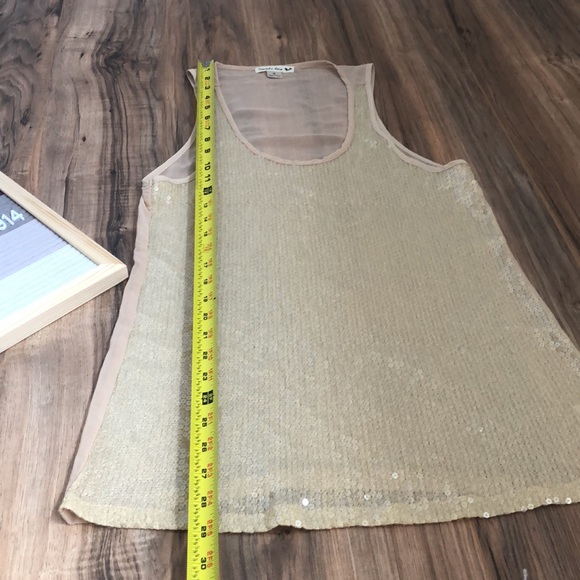 Double Zero sequin front sheet tank top size small B28 - Picture 8 of 9